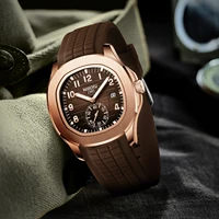 NIBOSI montre de luxe affaires 30ATM étanche mâle horloge lumineuse Date en acier inoxydable carré Quartz hommes montres reloj hombre 2