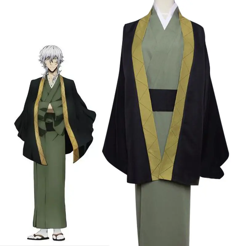 

2023 New CosDaddy Fukuzawa Yukichi Cosplay Costume Adult Men Uniforms Kimono Halloween Carnival Costume