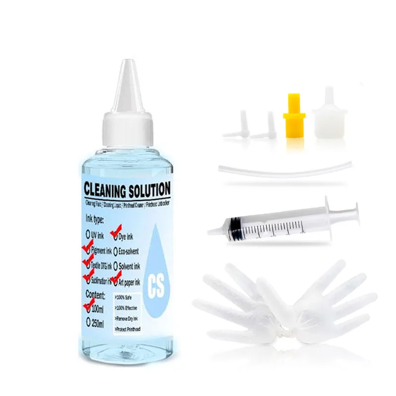 Printhead Cleaner Nozzle Cleaner 100 ml Print Head Cleaning Liquid for Printhead Cleaner Epson HP Canon Brother Inkjet Printer P - 2