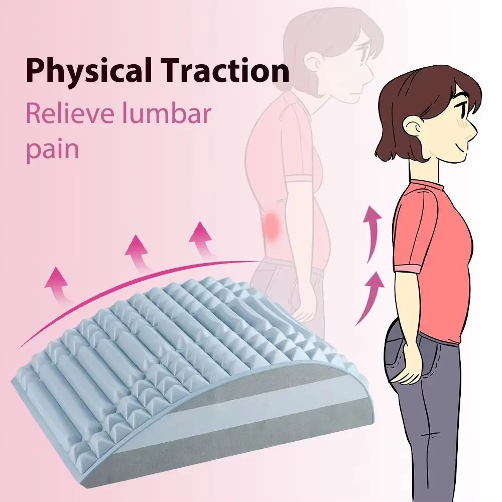 캔디 컬러 등 스트레칭 넥 마사지기 마사지 릴렉세이션 조절 가능한 목 허리 지지 마사지기 허리 불편 완화