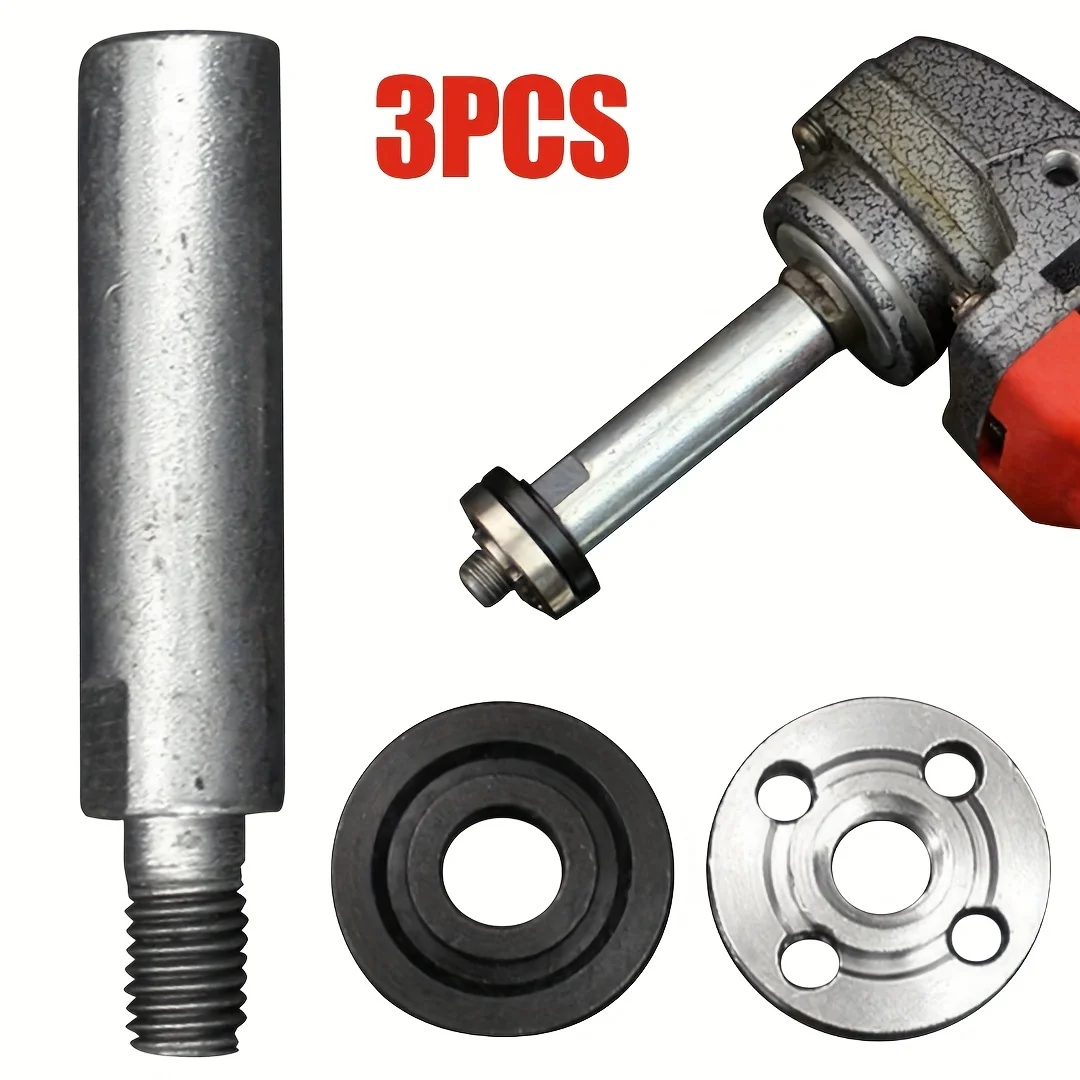 Conjunto de Eixo de Extensão para Esmerilhadeira, Conjunto de Haste de Extensão de 80mm, Adaptador para Máquina de Polir, Eixo de Extensão Rotativo