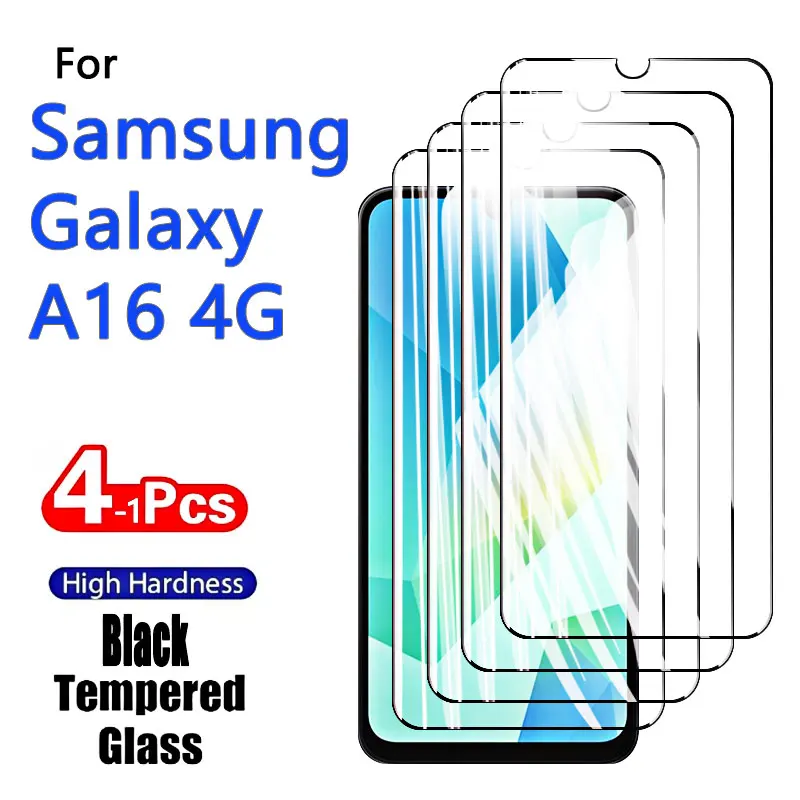 Galaxy A16 4G Tempered Glass Screen Protector - Ultra-Clear 9H Crystal, Anti-Scratch, Case-Friendly, Fingerprint Resistant 6.7