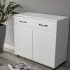 Two door Side Table-White 1