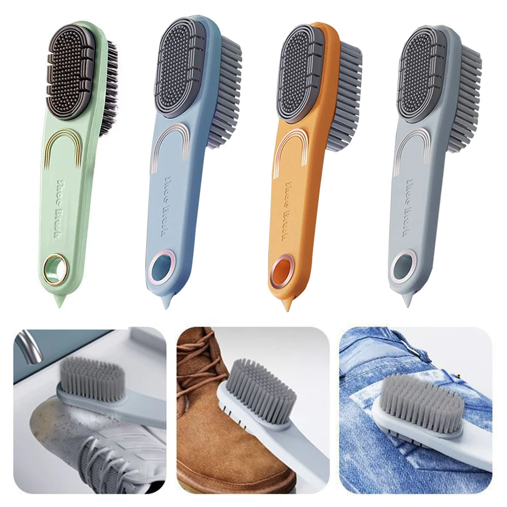 

Double-sided Rubber Shoe Brush Soft Bristled Cleaning Brush for Shoes Silicone Brush Snow Boots Rubber Shoe Care Brush Tools