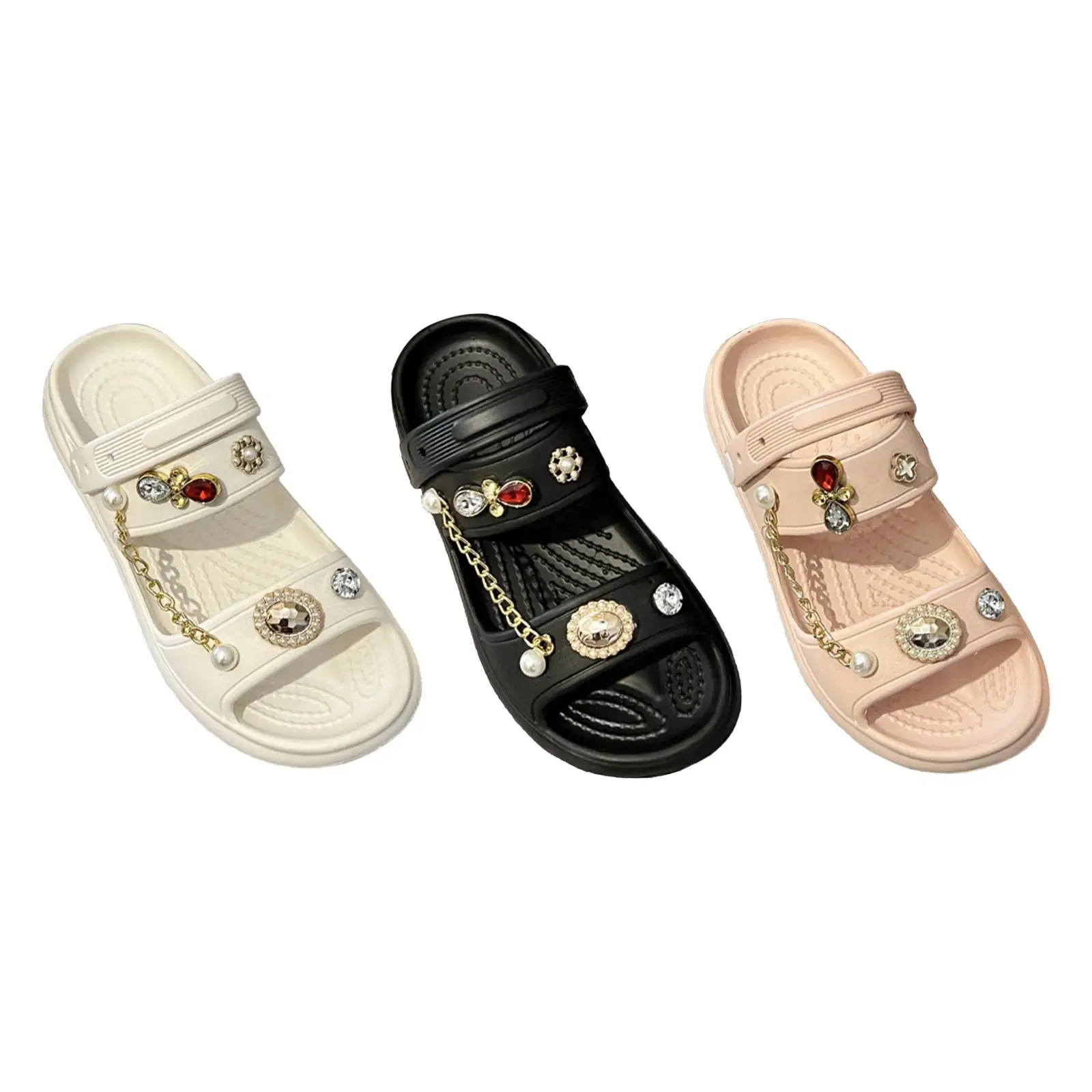 

Womens Pillow Slippers EVA Slippers Flatform Shoes Comfortable Summer Beach Sandals for Pool Party Travel Indoor Outdoor Shower
