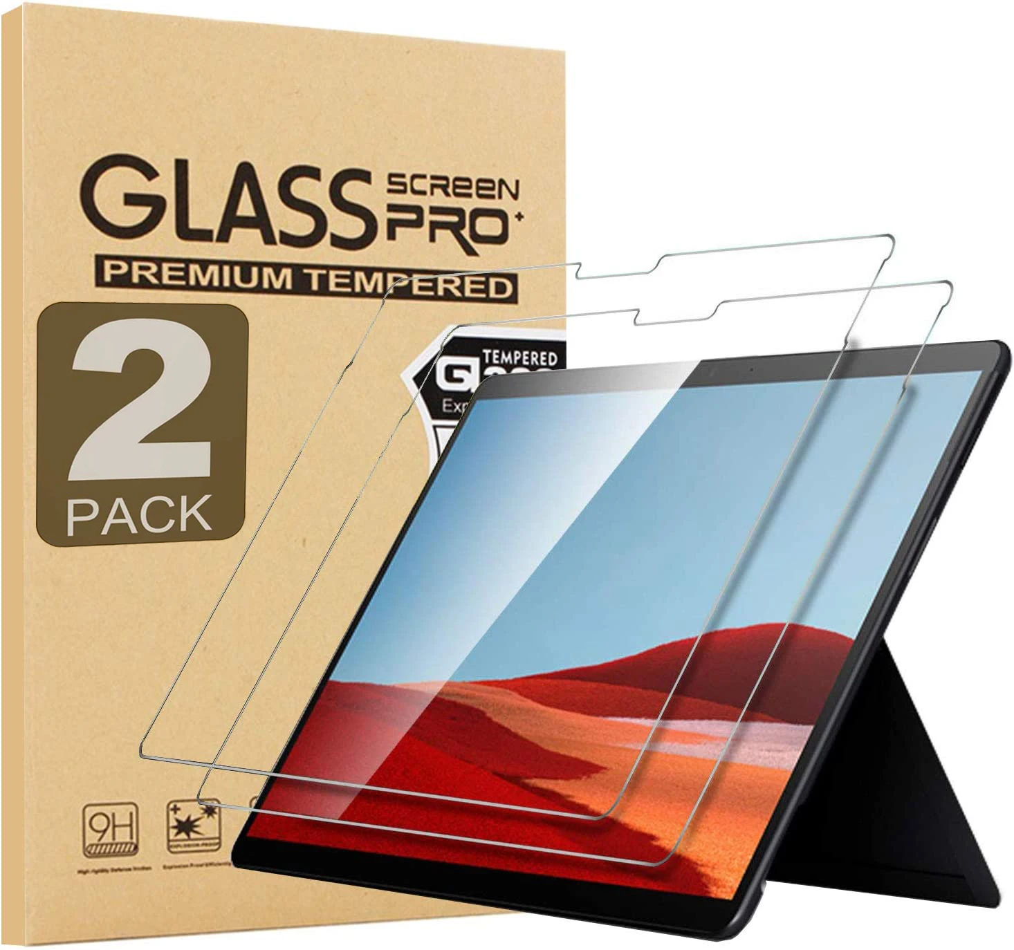 Protetor de Tela de Vidro Temperado para Microsoft Superfície ir 10.5 Pro 9×12.3 hd Claro Anti-risco Comprimido Filme Pcs