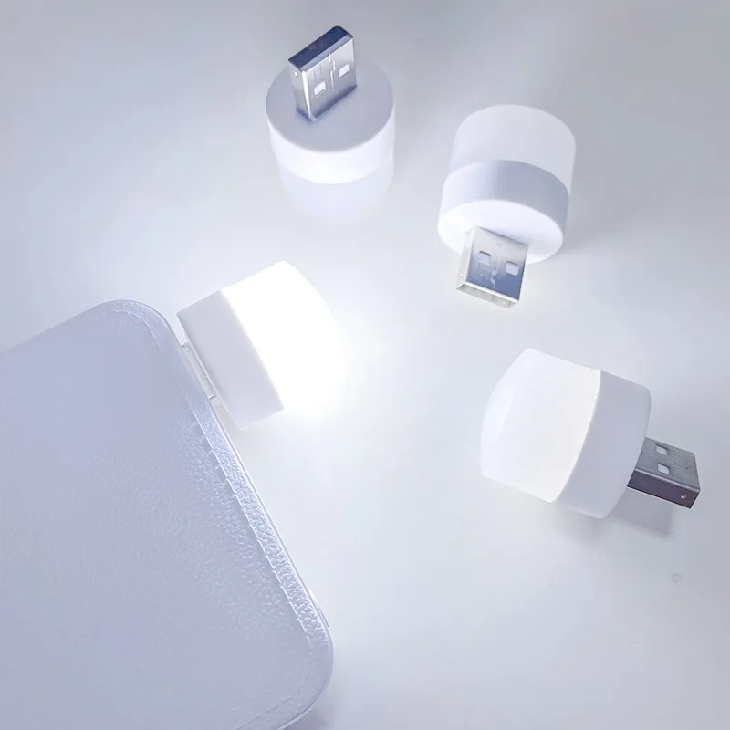 

USB Plug Lamp Mini Night Light Computer Mobile Power Charging Small Book Lamps LED Eye Protection Reading Light Desk Lighting