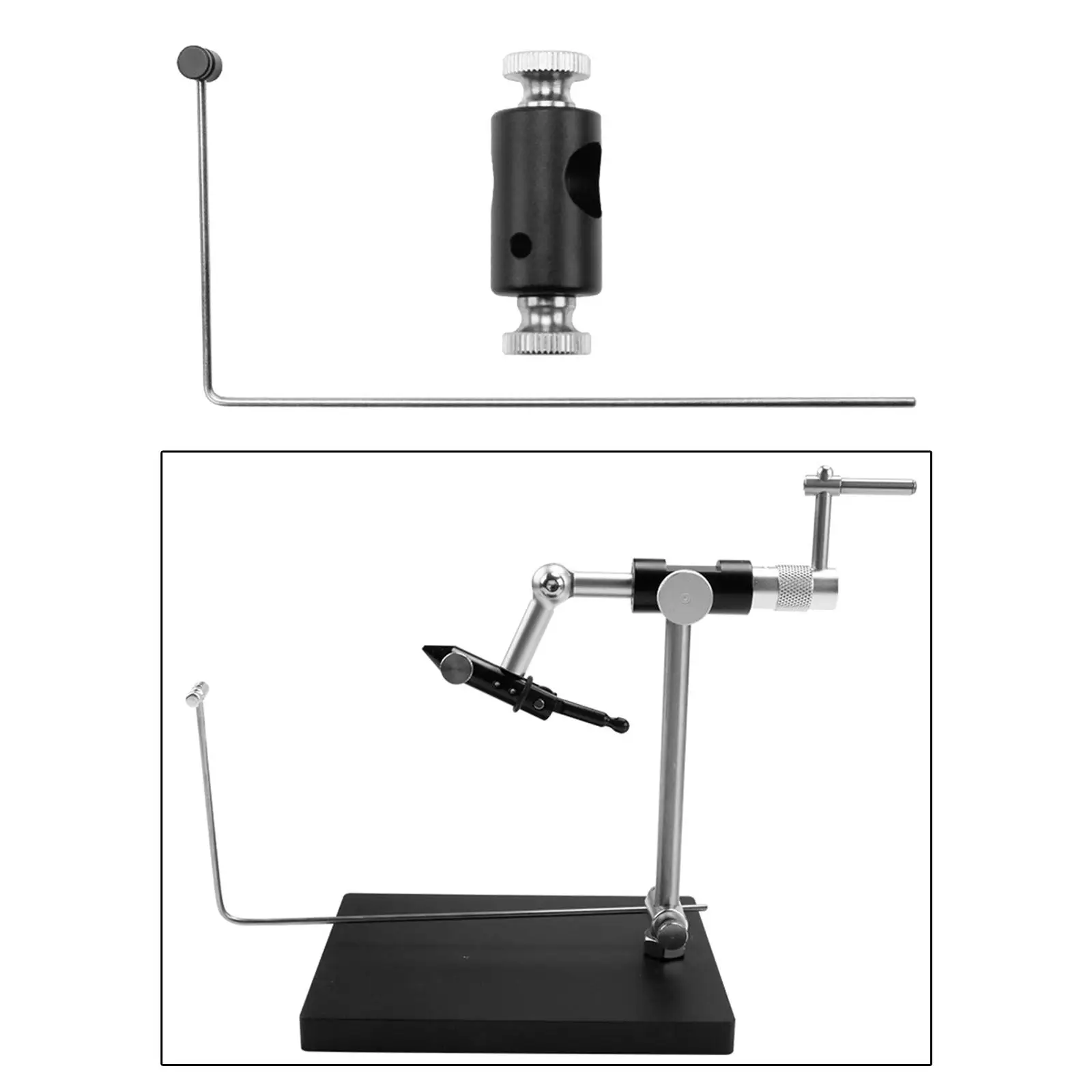 Étau Rotatif Pour Montage De Mouches BTi – Mâchoires Dures, Rotation 360° – Bleu Renforcé