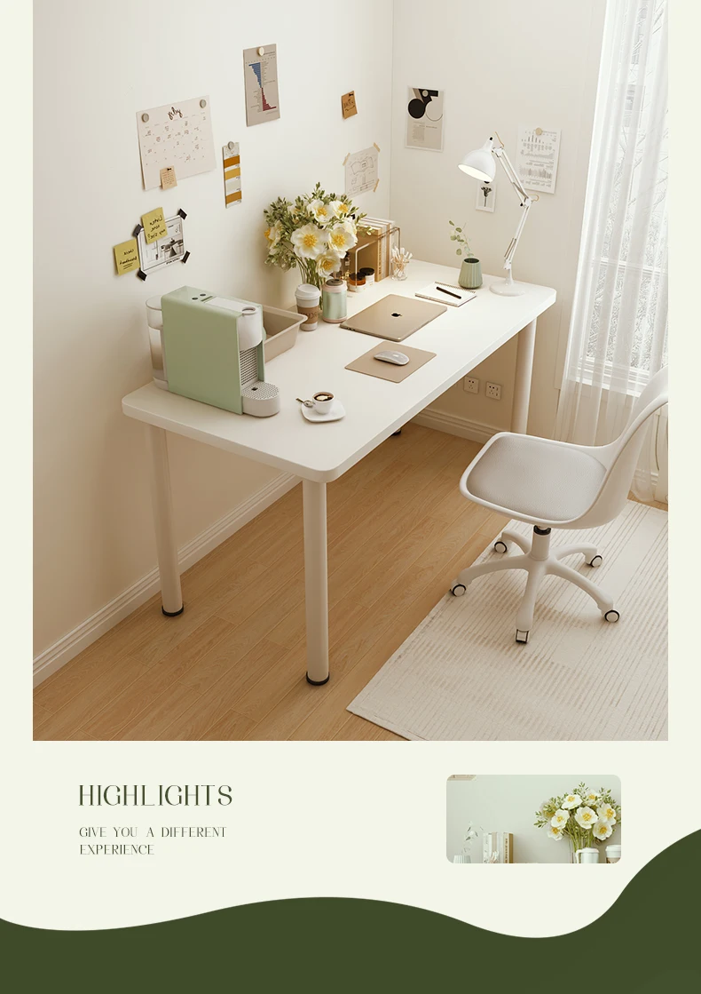 Description Picture 5 of itemReception Wooden Office Desks Standing Laptop White Makeup Office Desks Conference Floor Scrivanie Per Computer Room Furnitures