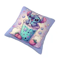 Custom Stitch Cartoon Anime Pillow Case Cushions Cover Square Pillowcase 2