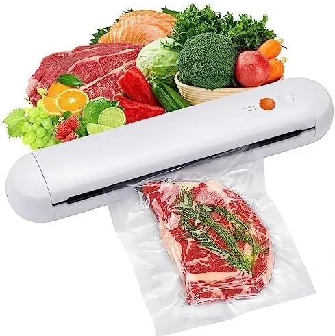 

Inch Food Saver Vacuum Sealer Machine Automatic Lid Opening for Kitchen, Food Vacuum Sealer Machine with Dry and Moist , Vacuum