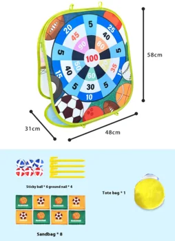 Bean Bag Toss Game Toy Outdoor Toss Game, Family Party Party Supplies for Kids, Gift for Boys Birthday or Christmas for Toddlers 3