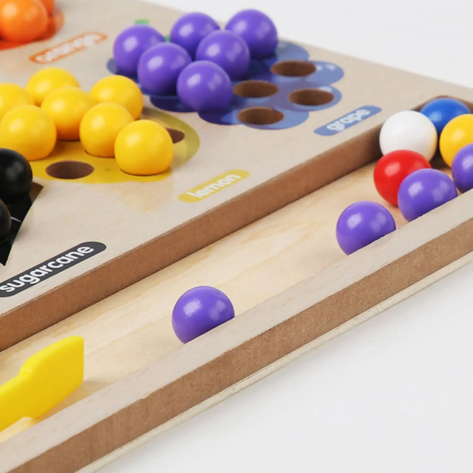 Color Matching Toy Montessori Math Counting Toy Rainbow Clip Bead Puzzle for Kids Birthday Gifts Boys Girls Preschool Party Toy