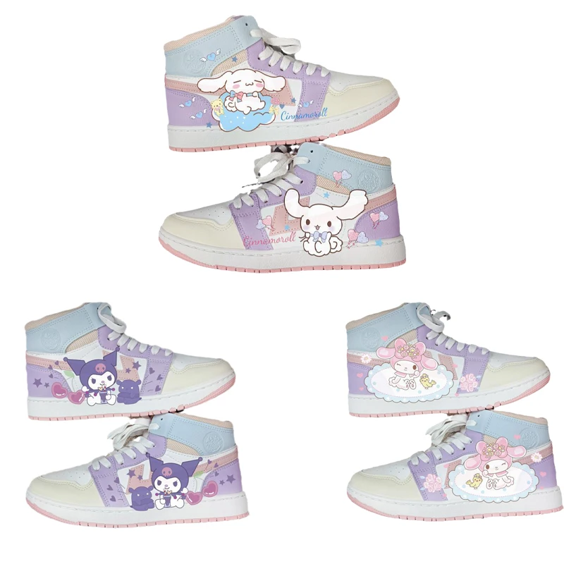 

Sanrio My Melody Kuromi Kawaii Cinnamoroll студенческие низкие повседневные кроссовки аниме милая девочка сердце универсальные трендовые кроссовки