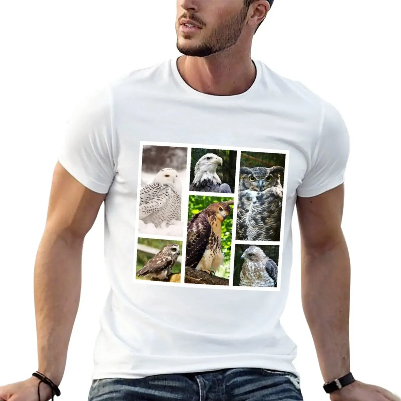 T-Shirt Collezione Birds Of Prey T-Shirt Vintage Mens Graphic T-Shirt
