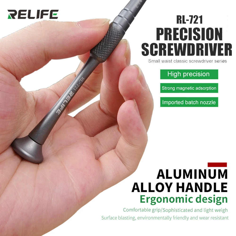 

5in1 RELIFE RL-721 High Hardness Precision Screwdriver Plum blossom cross for IPhone bottom Internal disassembly tools