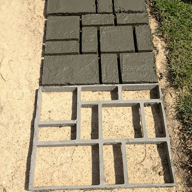 Kerti Séta Járda Penész Diy Kézi Burkolás Cement Tégla Út Beton Útkészítő Formák Újrafelhasználható Manuálisan - Image 5