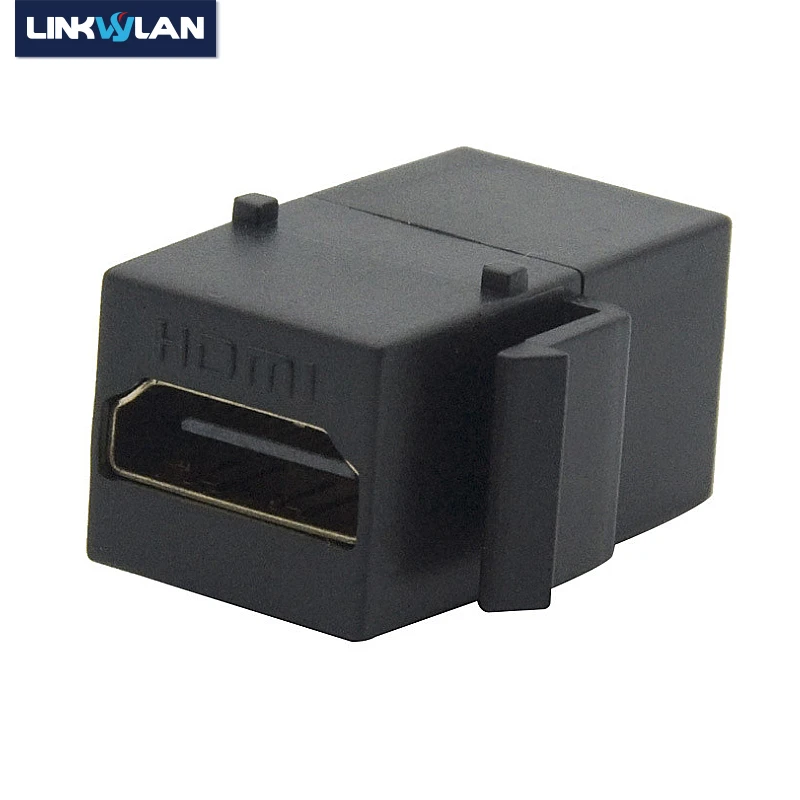 Cabo Hdmi Keystone Adaptador Acoplador Fêmea Inserção do Soquete Conector Adequado para Placa de Parede Patch Panel em Branco