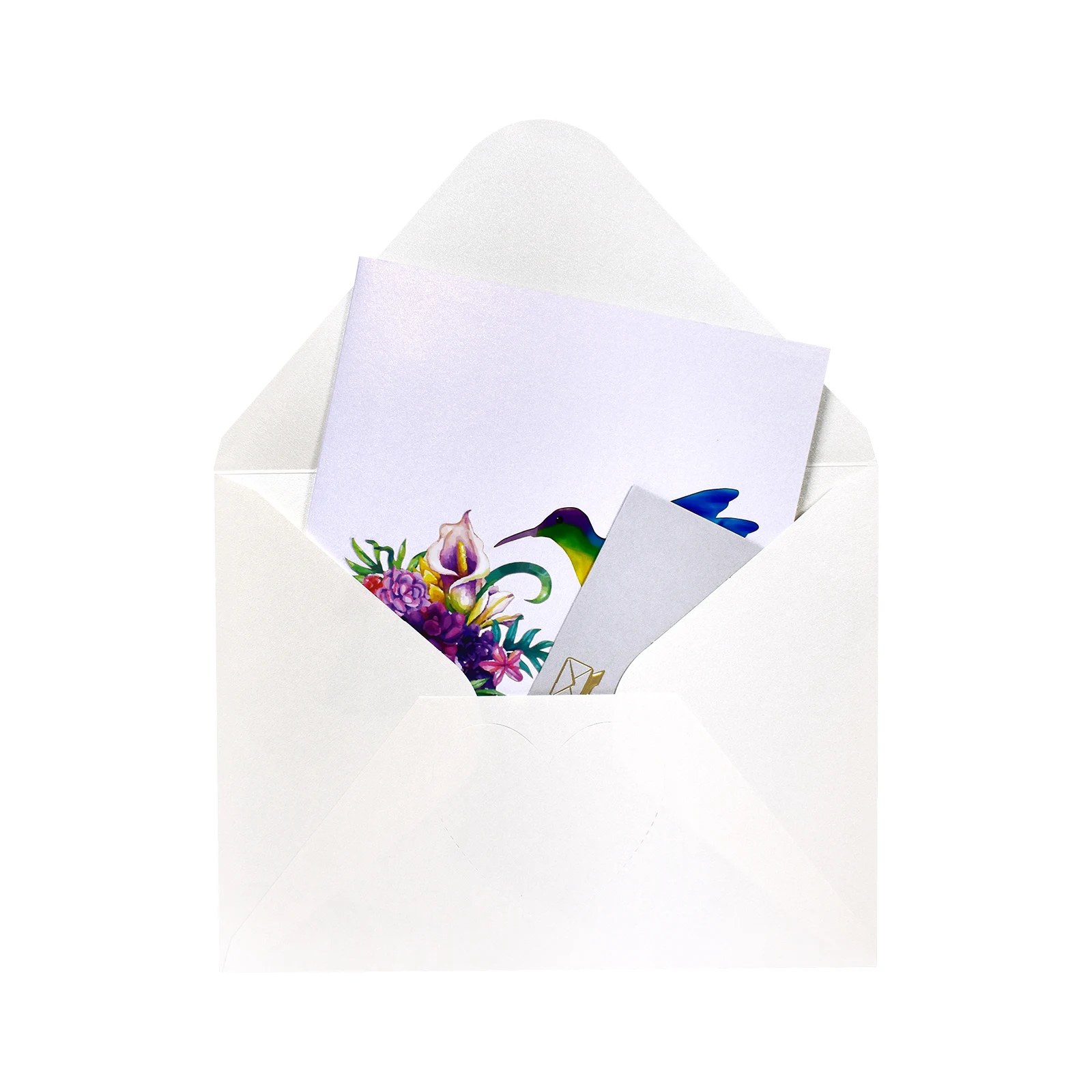 3D Hummingbird Pop Up Card Mother's Day, Valentine's Day, Birthday, Thank you, Get Well, Anniversary for Wife Husband Kids