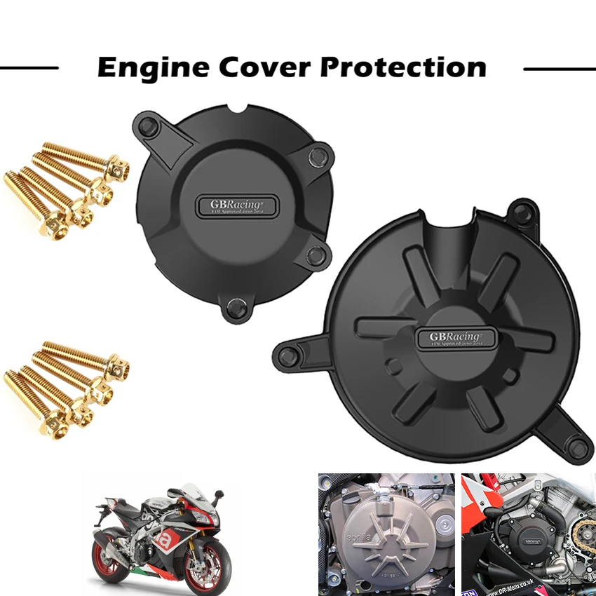 Motorcycles Engine Cover Protection Case For Aprilia RSV4 RSV4RR TUONO V4R GB Racing