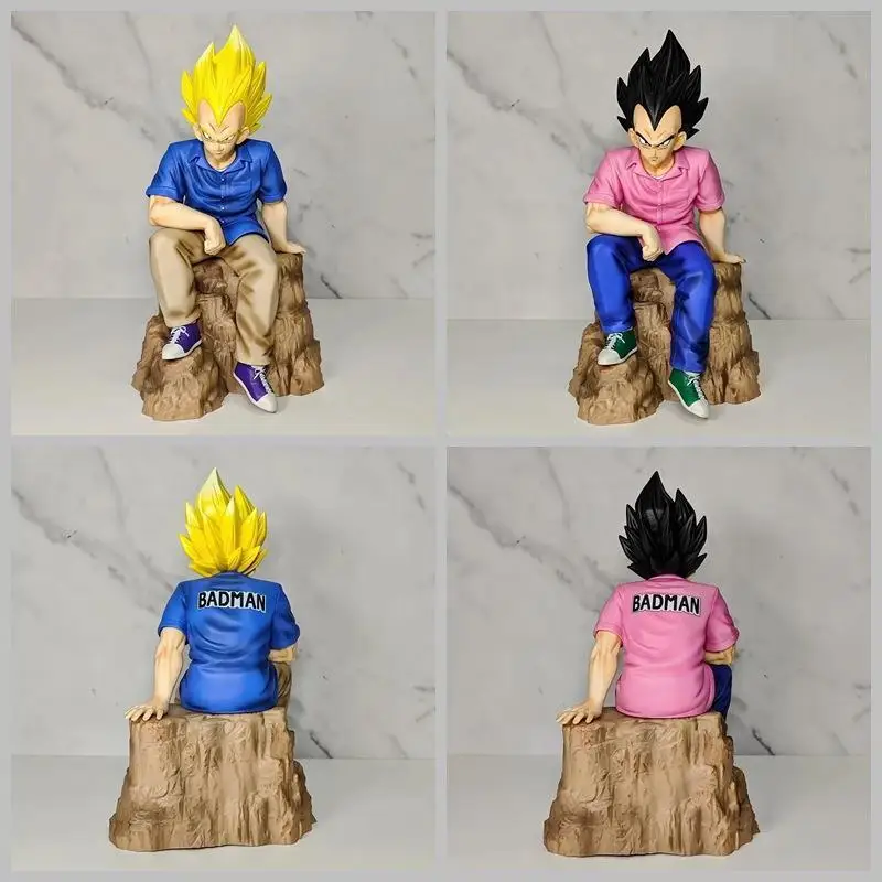 

22cm Dragon Ball Casual Wear Vegeta Cartoon Action Figures Pvc Collectible Model Doll Toys Desktop Ornaments Birthday Gifts