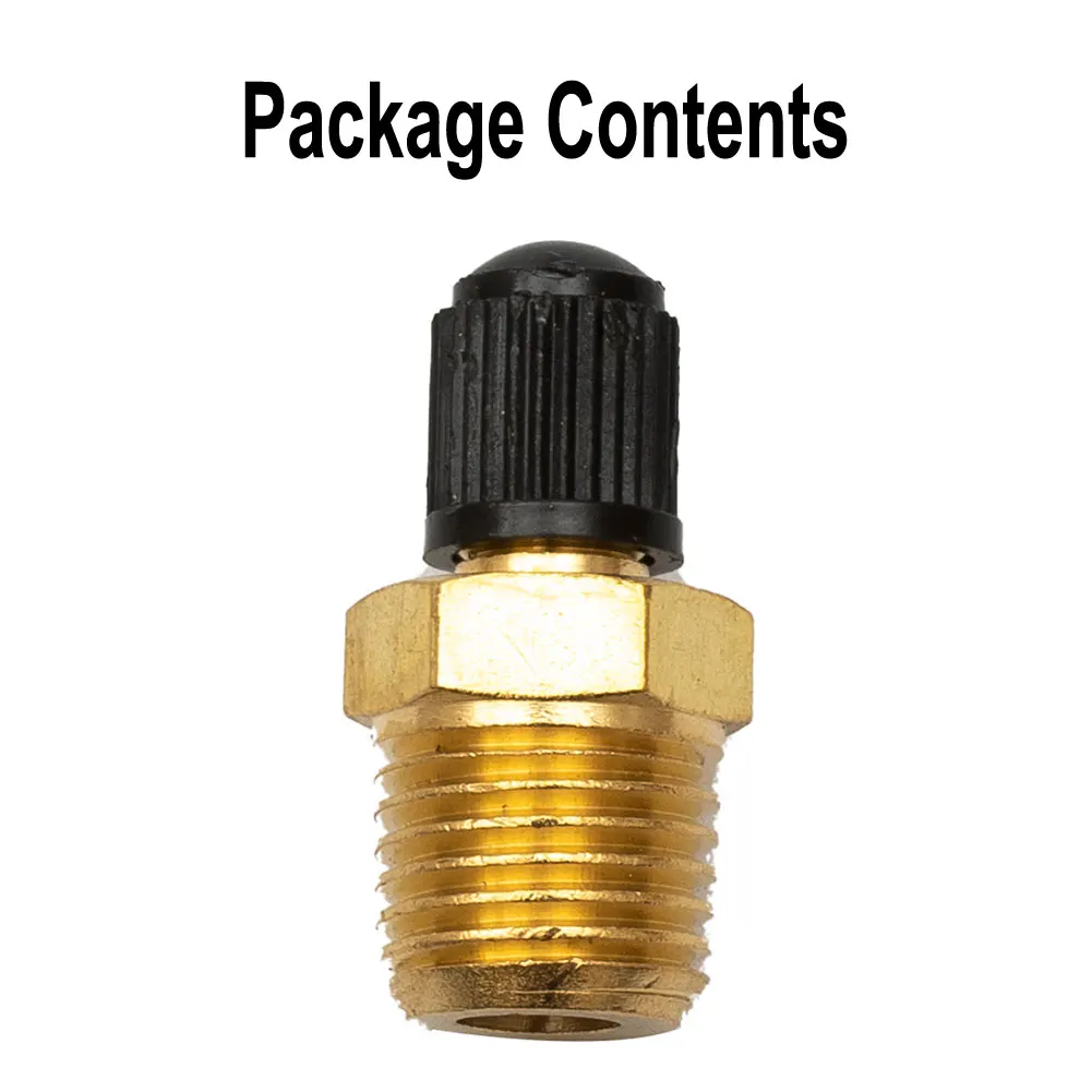 1/4 Inch Air Compressor Tank Fill Valve NPT Solid Nickel Plated Brass Air Compressor Tank Fill Valve Tapones Car Accessories
