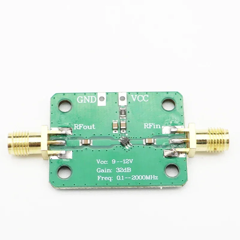 0.1-2000MHz 32dB Gain Broadband Low Noise High Frequency LNA RF Amplifier Module For FM HF VHF/UHF rf amplifier