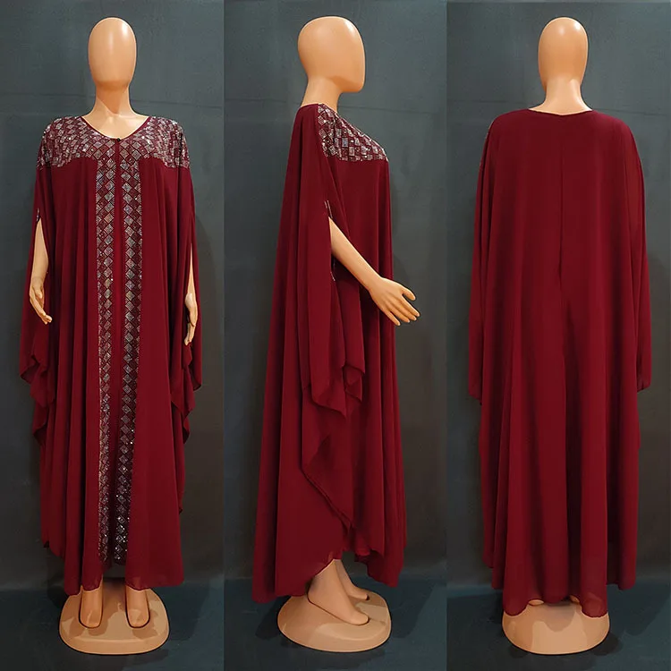 formal dresses south africa 2022 New African Oversize African Loose Design Diamond Dress For Lady african wear for women Africa Clothing