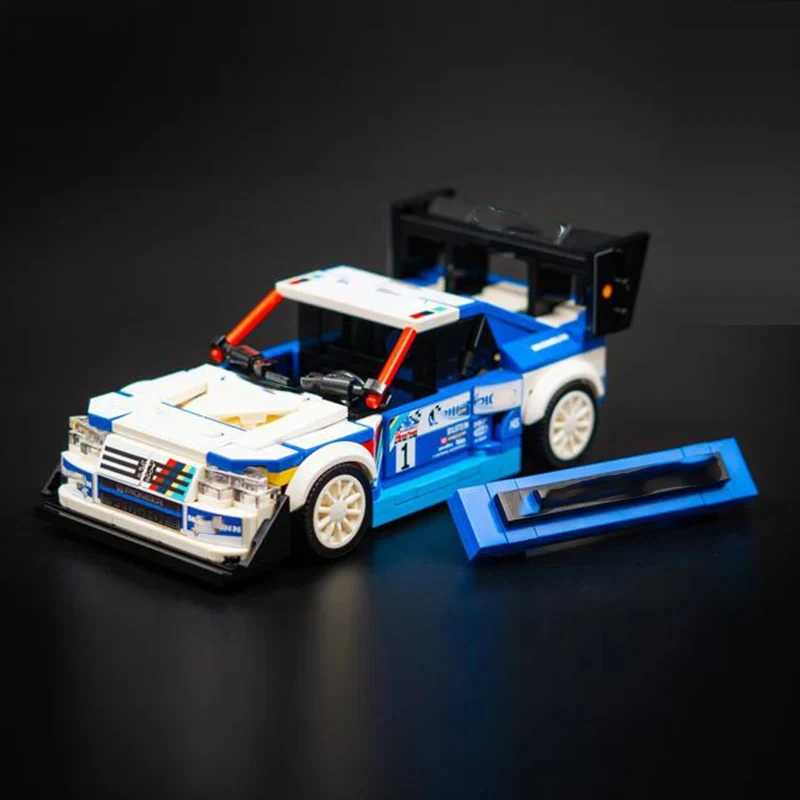 405 T16 GR MOC 스피드 챔피언 중급 스포츠카 모델 빌딩 블록, 브릭 기술, 창의적인 조립, 어린이 장난감 선물