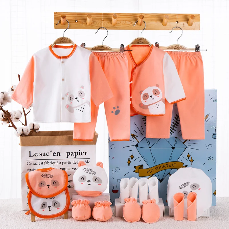18-Piece Newborn Cotton Clothing Set 2