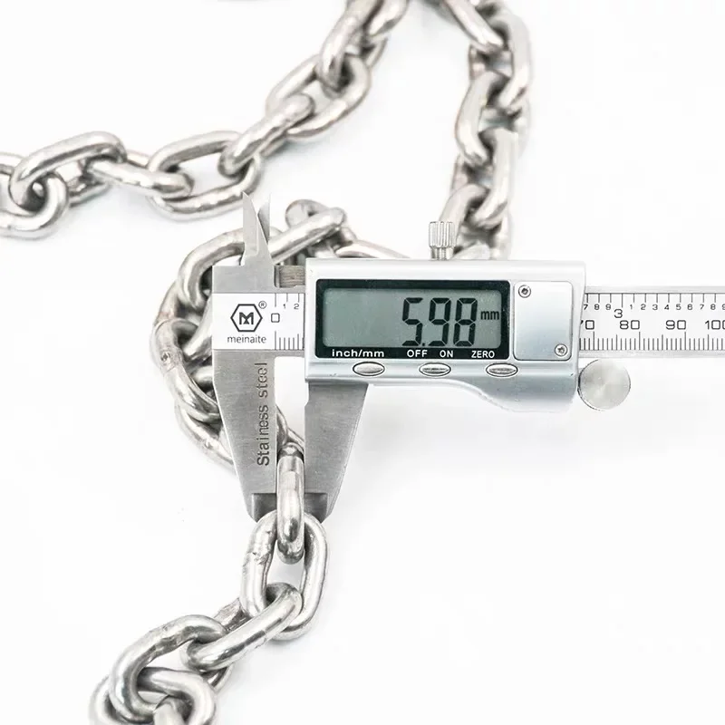 1 Meter 304 Stainless Steel Chain Traction Tag Chandelier Clothes Drying Iron Chain Pet Dog Choker1.2/1.5-12m ​Collar Clotheslin