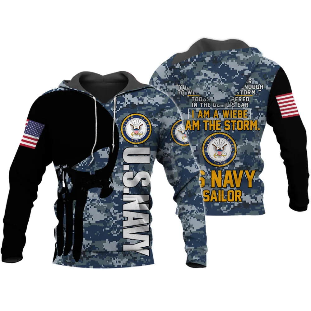 

America Marine Camo Skull Pullover Soldier Army NewFashion Harajuku 3DPrint Zip/Hoodie/Sweatshirt/Jacket/Men/Women Tops