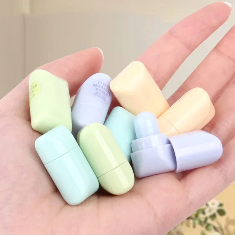 2pc Cute Fresh Tea Lip Balm Lip Oil Moisturizing Clear Transparent Lipstick Base Hydrating Natural Plant Anti-Cracking Lip Care 5