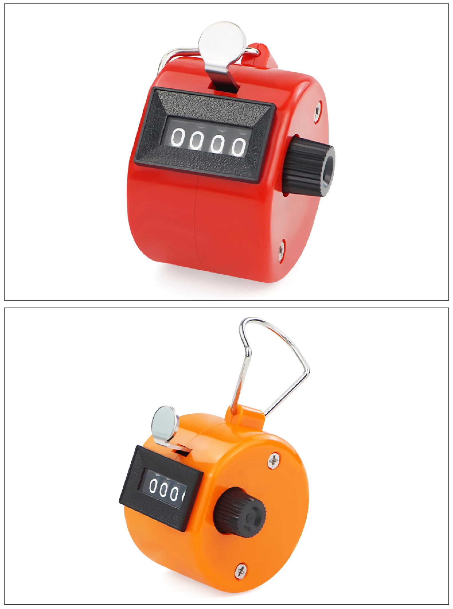 4 Digit Manual Tally Clicker Counter Handheld Mechanical People Crowd Passenger
