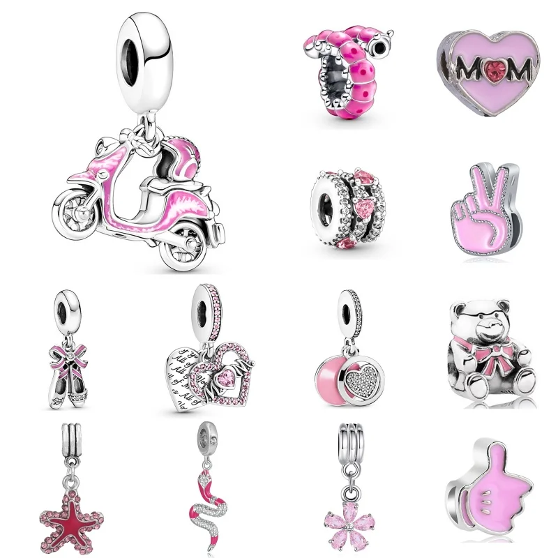 

45 шт./набор, подвески из серебра 925 пробы