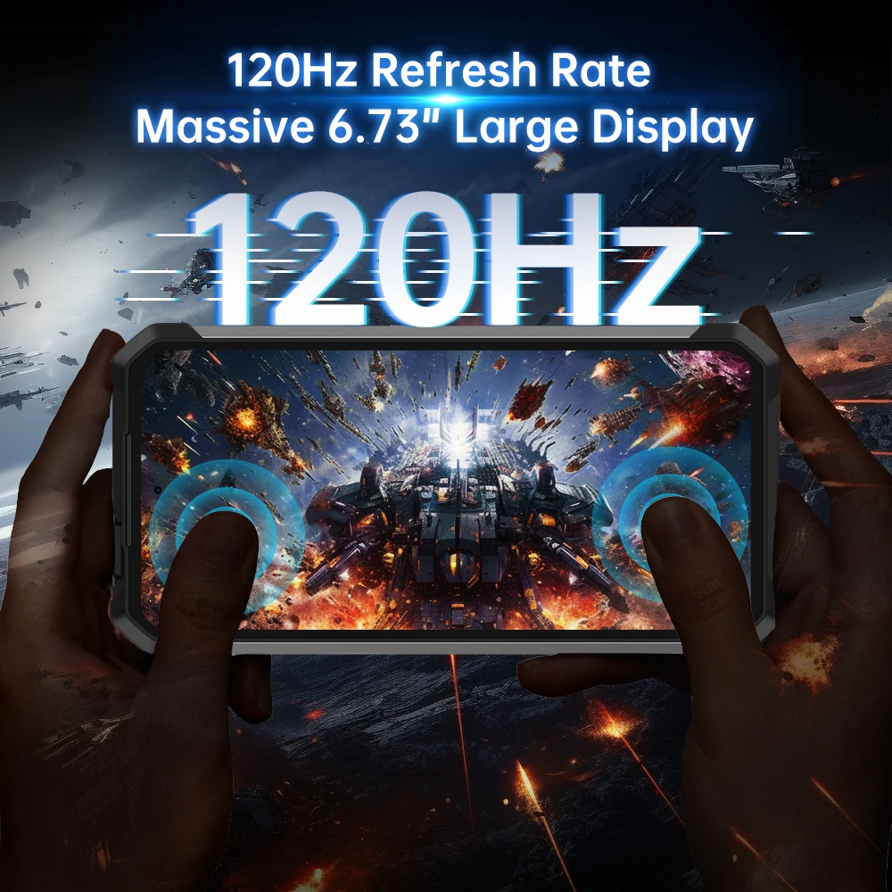 8849 SHARK 3 by Unihertz Rugged Smartphone Android 14 32GB 512GB Dimensity 8300 3K AMOLED Screen 11600mAh Night Camera 5G Phone 4