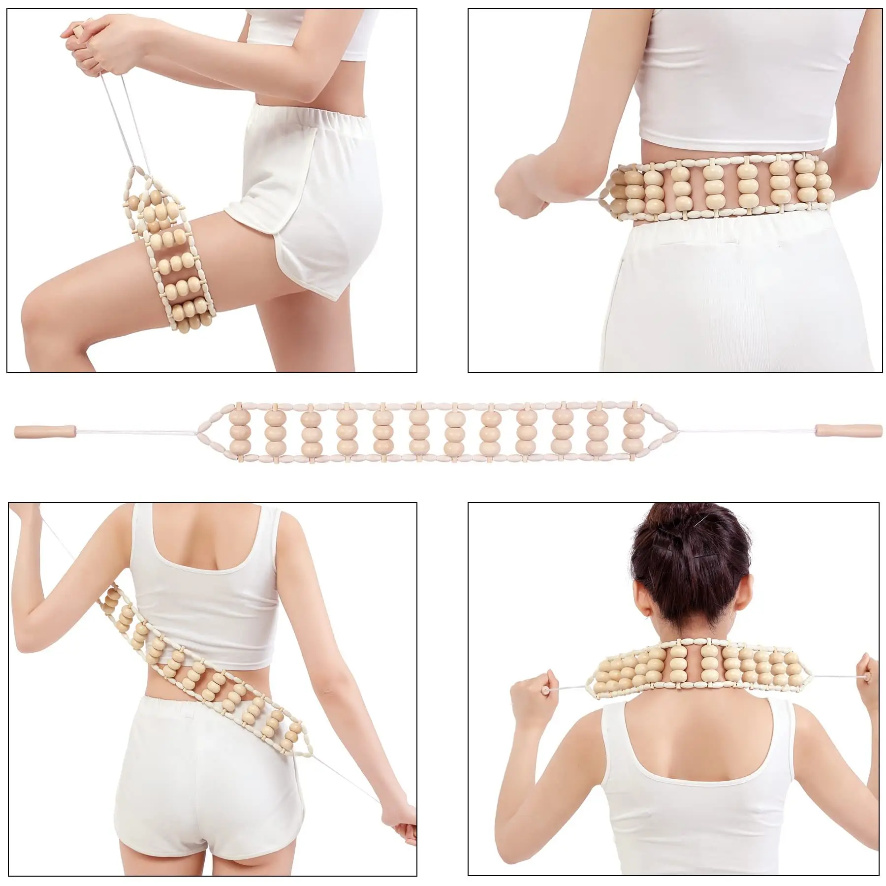 Holz Massage Set Zur Schmerztherapie Und Gegen Cellulite Am Körper_voghion.com