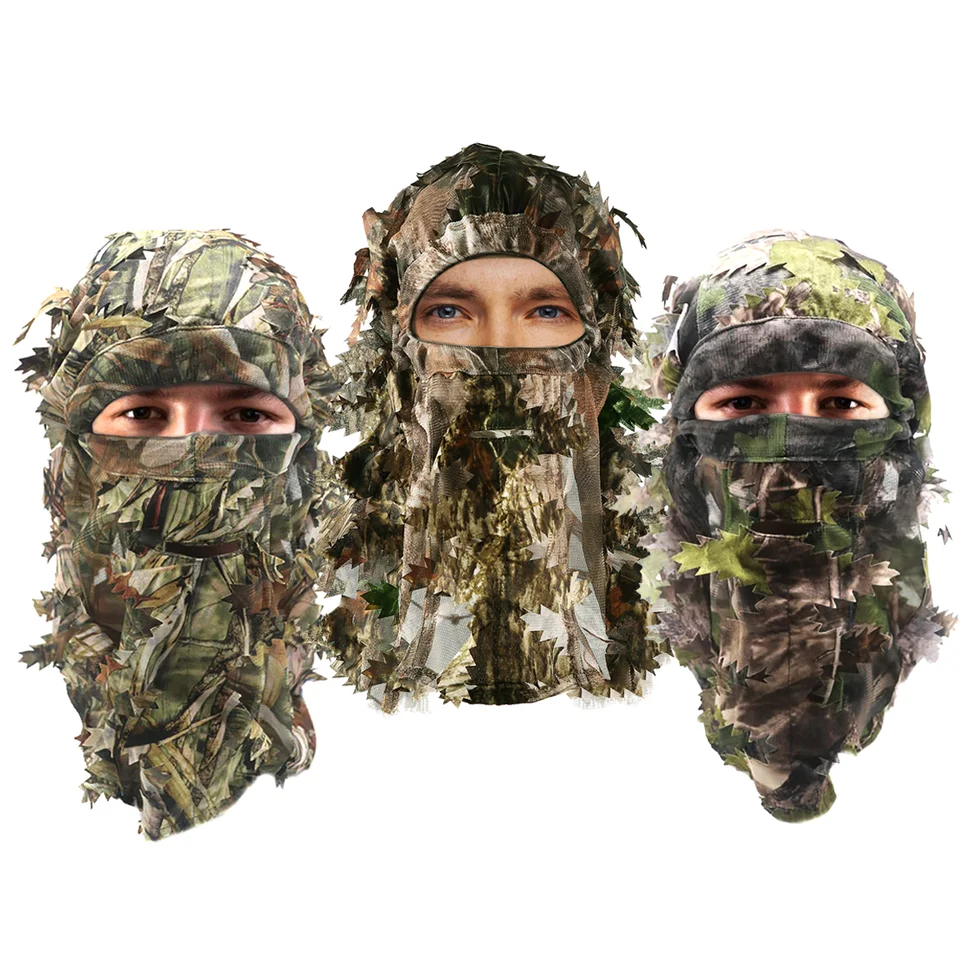 3D Tarnmaske Ghillie Anzug - Vollgesichtsmaske Für Jagd & Outdoor Camouflage