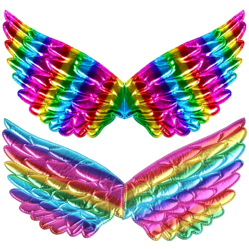 

Kids Metallic Glitter Fairy Wings Festival Carnival Masquerade Halloween Christmas Cosplay Party Stage New Dropship