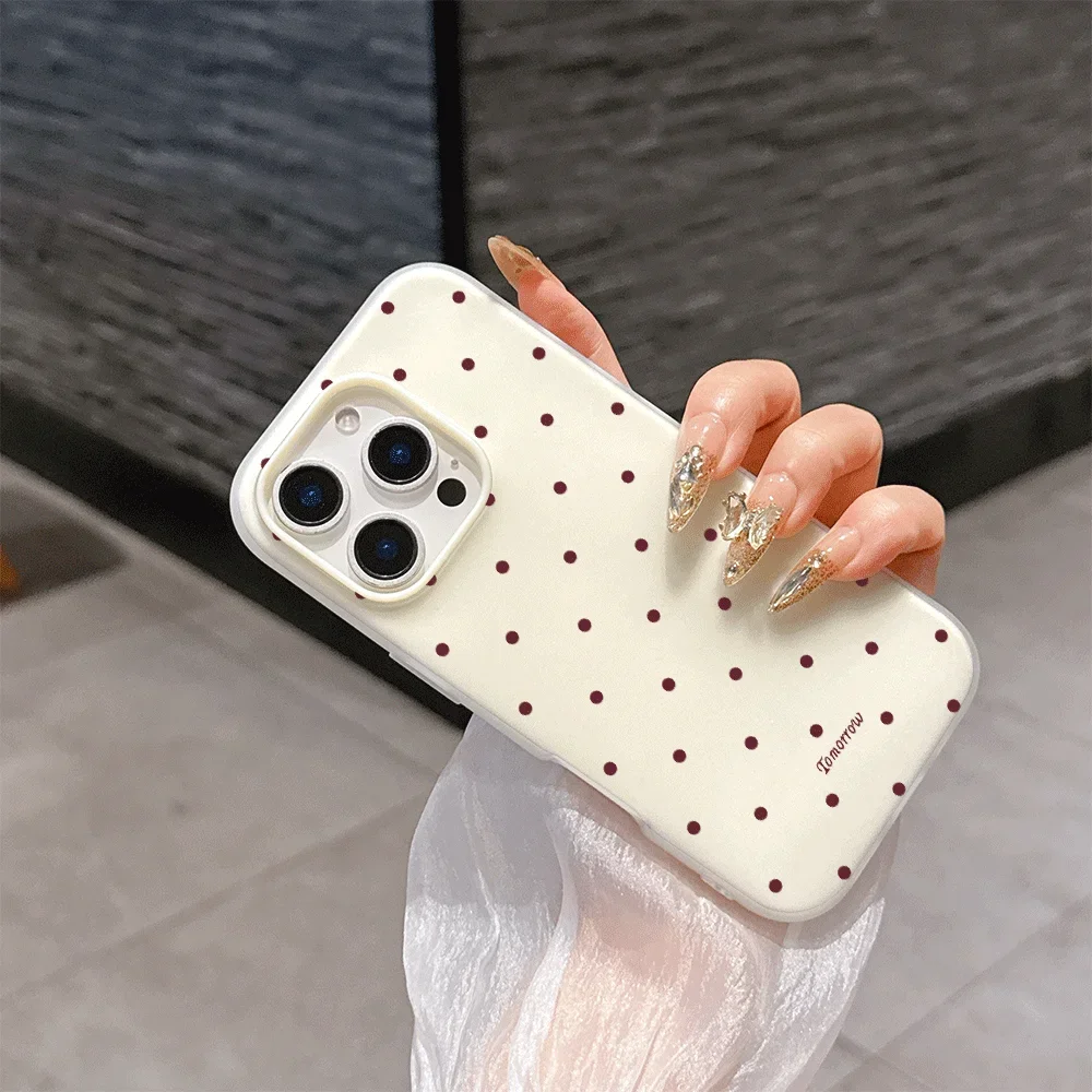 Timeless Red and Black Polka Dot 2-in-1 Protective Case
