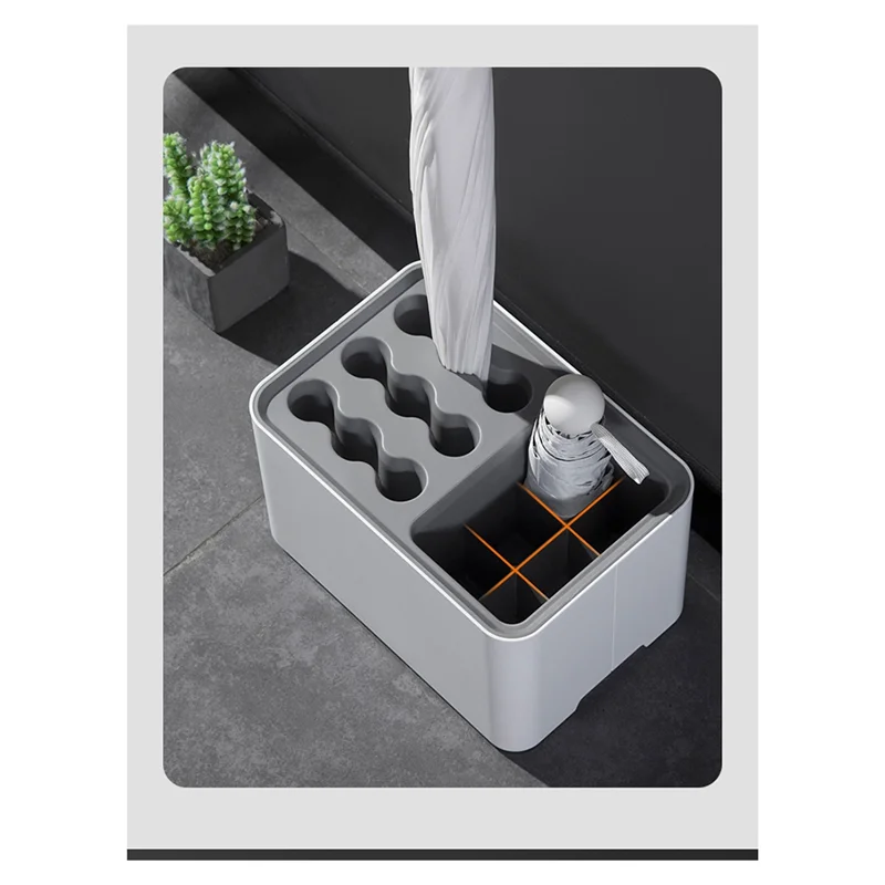 Umbrella Rack-Home Organizer For Long And Short Umbrellas With Water Drainer, Ideal Rain Gear Storage Solution-AC82