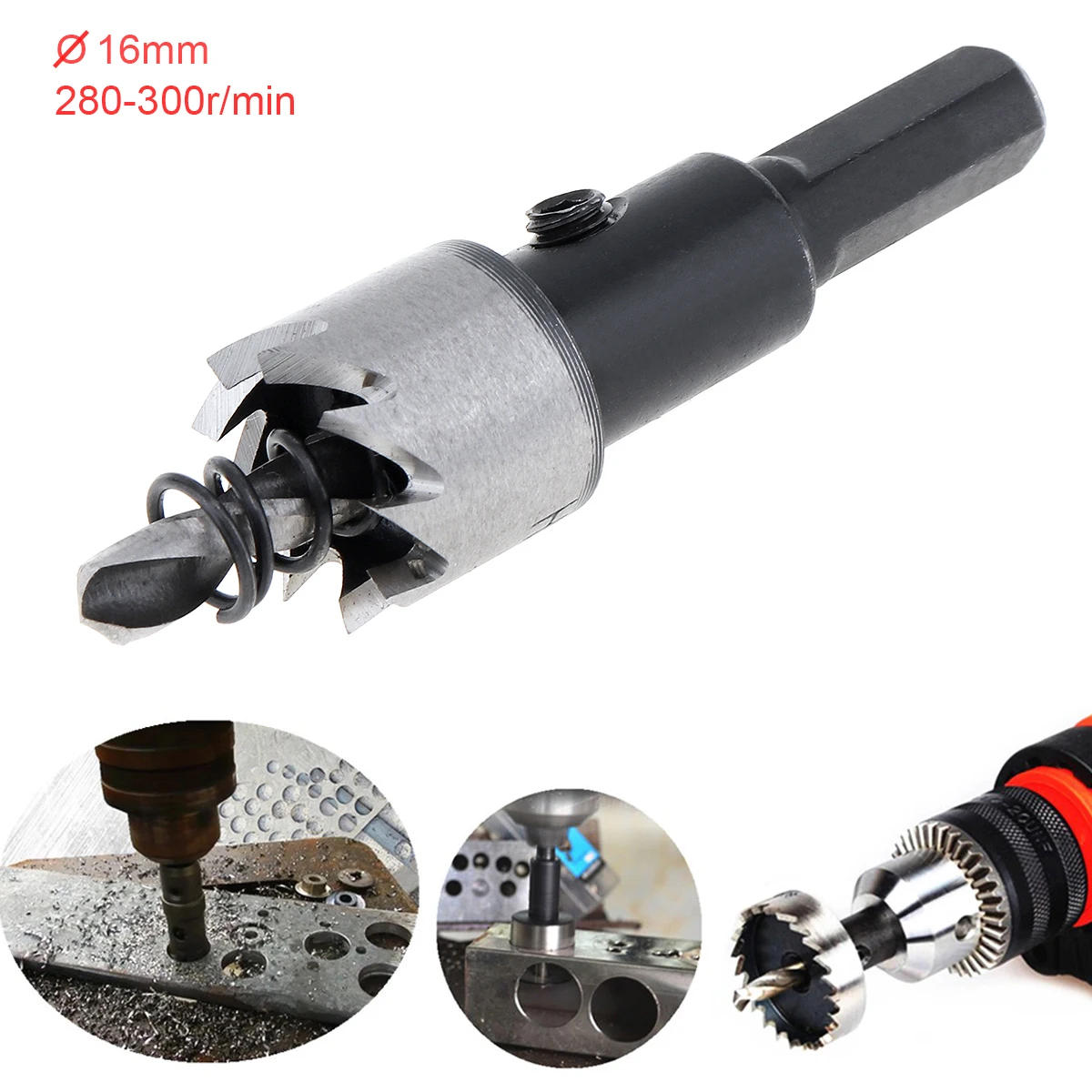 28mm HSS Drill Bit Hole Saw Twist Drill Bits Cutter Power Tool Metal Holes Drilling Kit Carpentry  Tools for Wood Steel Iron