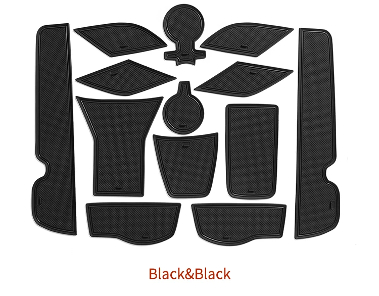 LUCKEASY für Chevy Chevrolet Trax 2024 2025 Auto-Türschlitz-Matte Rutschfeste Türfach-Auskleidung Innenraum-Zubehör 13-teiliges Set – Detail 7