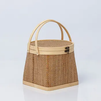 Bamboo Woven Storage Basket 1