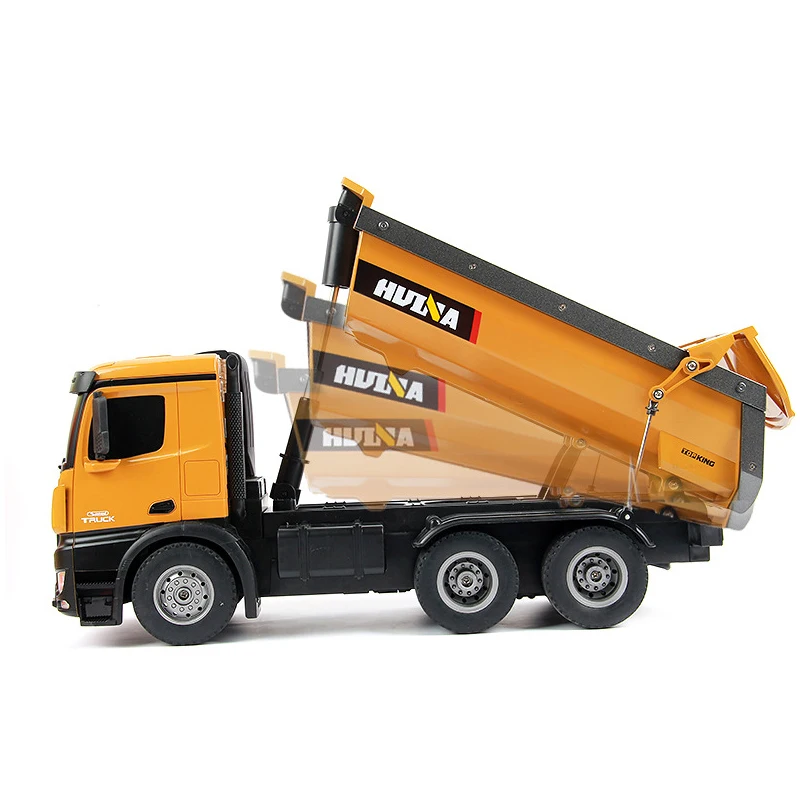 HUINA 1/14 Scale RC Dumper Truck 2.4GHz Electric RTR 1573 Remote Control Car Battery Light Outdoor Toys Boys Gift TH18056 4