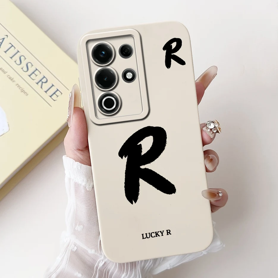 Fashion Lucky Letters Matte Soft TPU Phone Case Cover - Stylish Protective Back Cover
