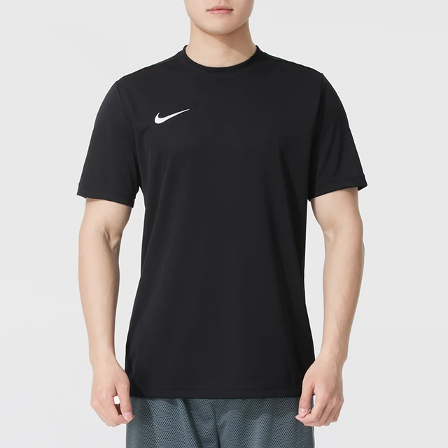 Nike Vêtements de sport pour hommes, pour la course à pied et l'entraînement physique, col rond, respirant, à séchage rapide, maillot à manches courtes 1