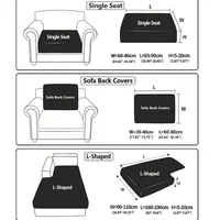 1 PC Jacquard Sofa Cushion Cover with Skirt Removable Washable Slipcover Stretch Sofa Couch Cover For Living Room 2