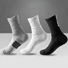 6Pairs Men's Basketball Compression Socks Breathable Sports Socks with Cushioned Sole High Elastic Anti Slip for Workout Running