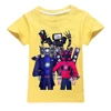 New Baby Boys Summer Skibidi Toilet Kids Cartoon Tees Game Speakerman Titan TV Man Print T Shirt Children Cotton Clothes Top 4
